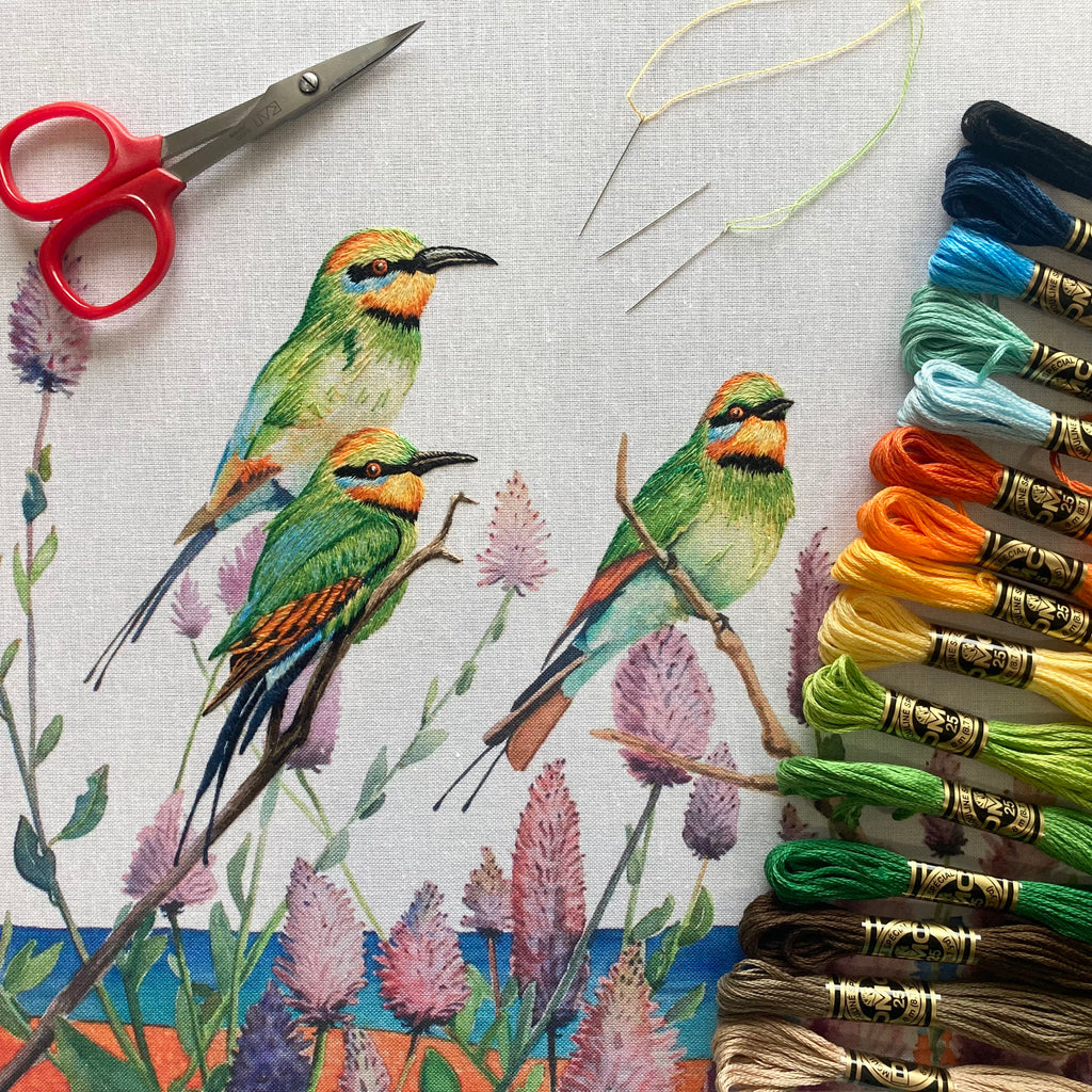 Silk Shading Rainbow Bee Eaters