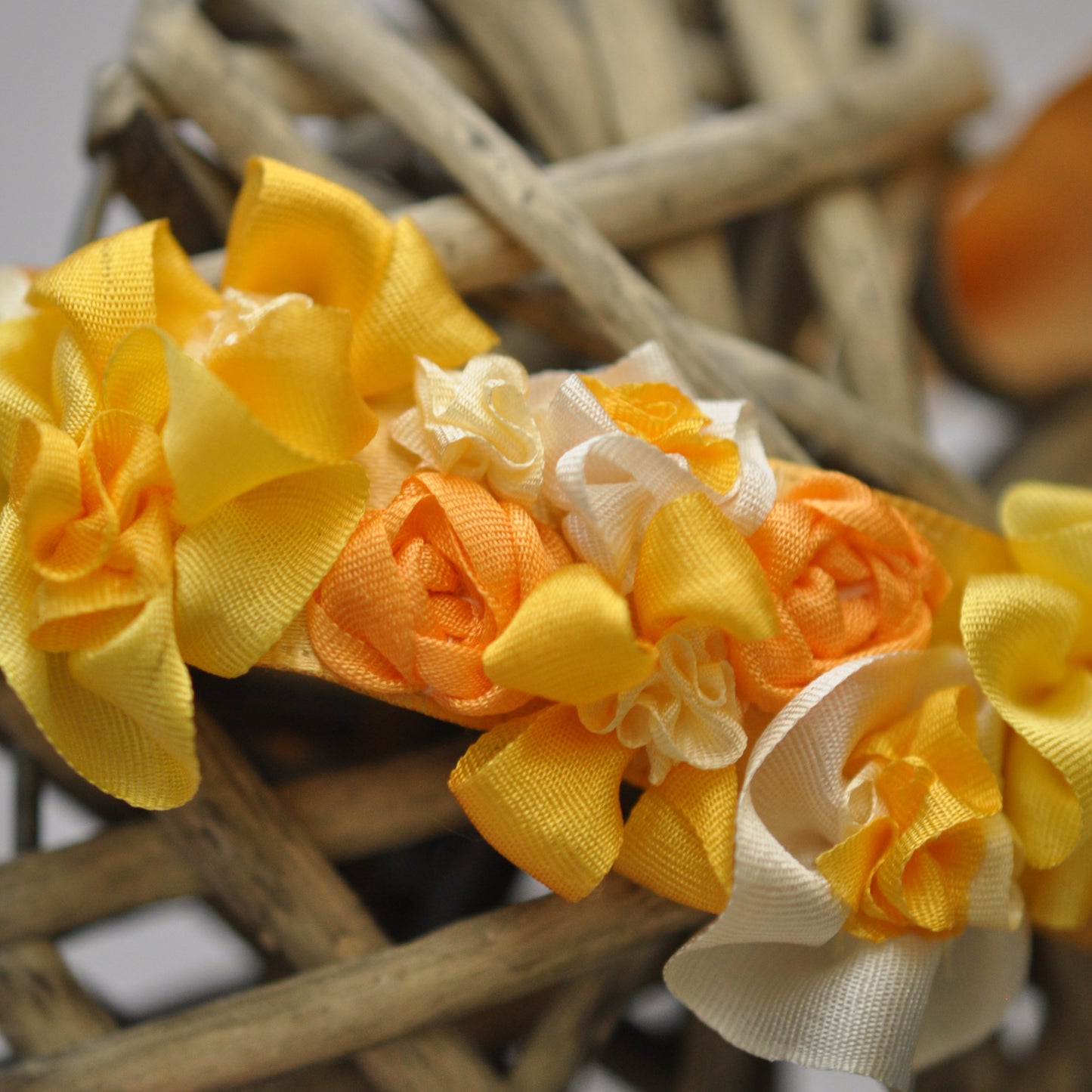 Ribbonwork Marigold Flowers