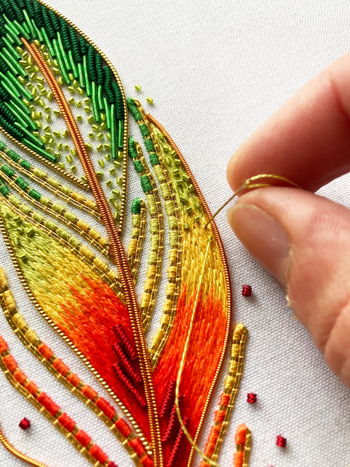 Pre Order! Metalwork Rainbow Lorikeet Feather