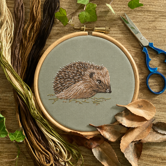 14th Nov Silk Shading Hedgehog - Royal School Of Needlework, Hampton Court Palace
