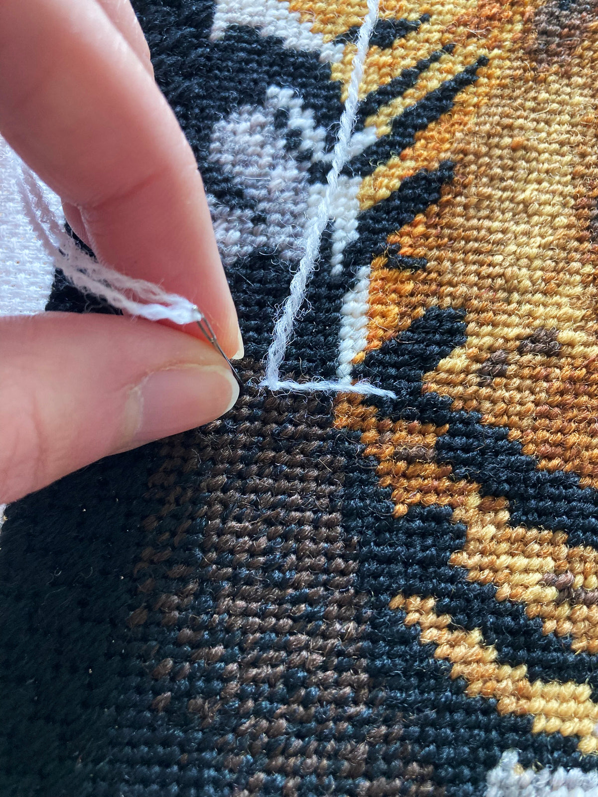 15th-16th May 2027 Canvas Shading - Tiger - Royal School Of Needlework - Hampton Court Palace