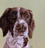 Pet Portrait: Crewel Wool Needle Painting